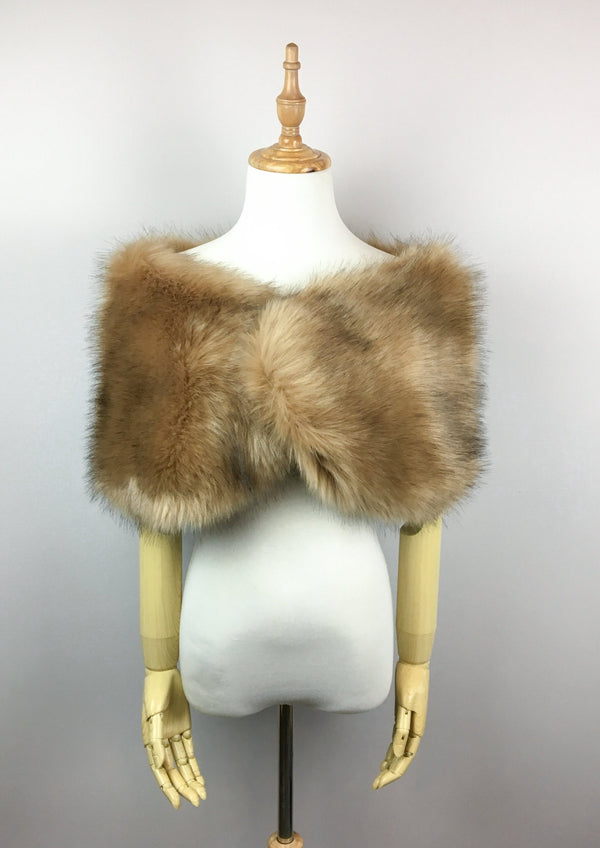 Honey Brown Fur Wrap (Serena LBrw03)