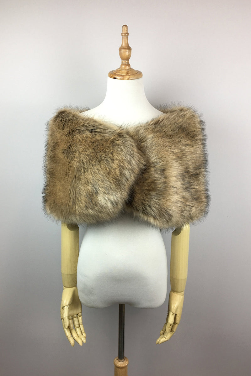 Brown Fur Wrap (Serena Brw03)