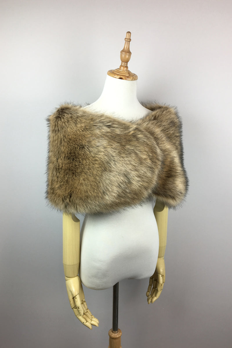 Brown Fur Wrap (Serena Brw03)