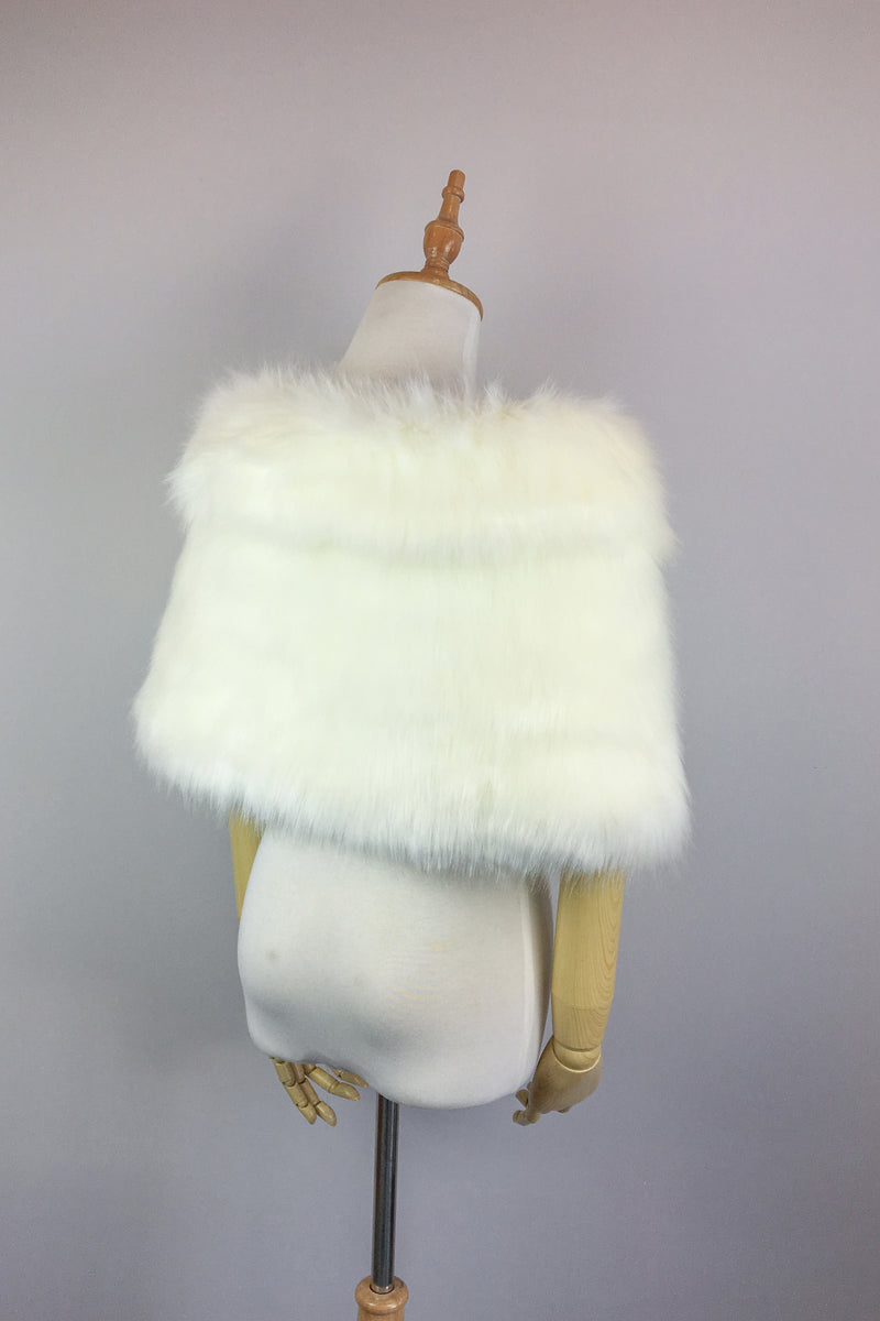 Ivory / White Fur Wrap (Blair Ivy03)