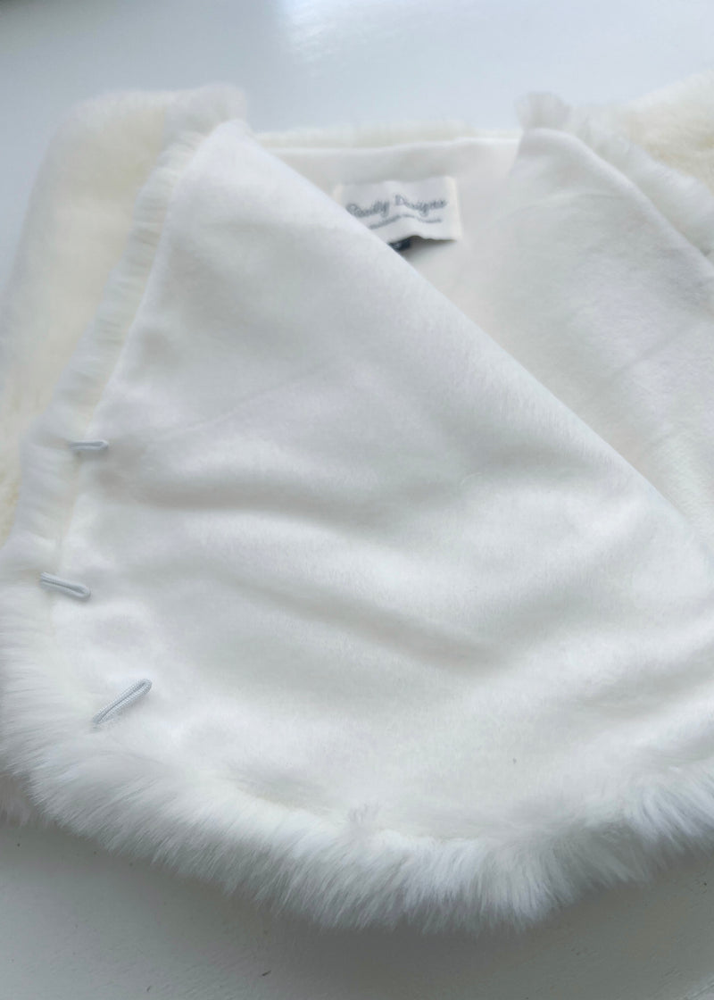 Ivory / White Fur Wrap (Serena Ivy05)