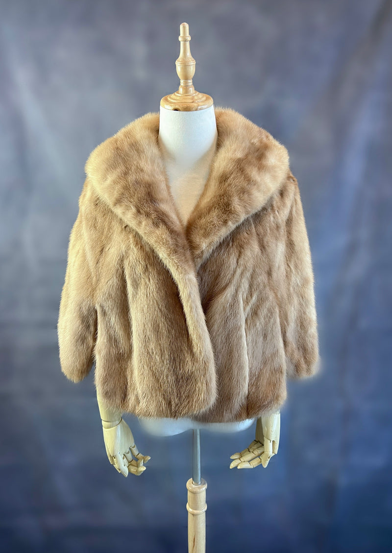 Luxury Real Mink Fur Cape (Mink15)