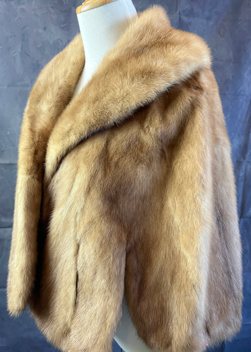 Luxury Real Mink Fur Cape (Mink15)