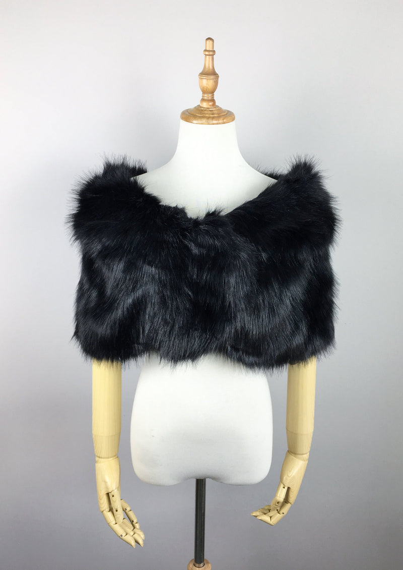 Black Fur Wrap (Blair Blk03)