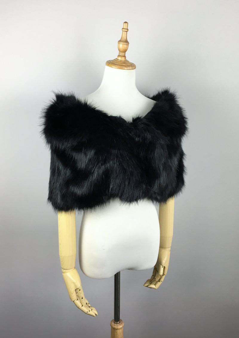 Black Fur Wrap (Blair Blk03)