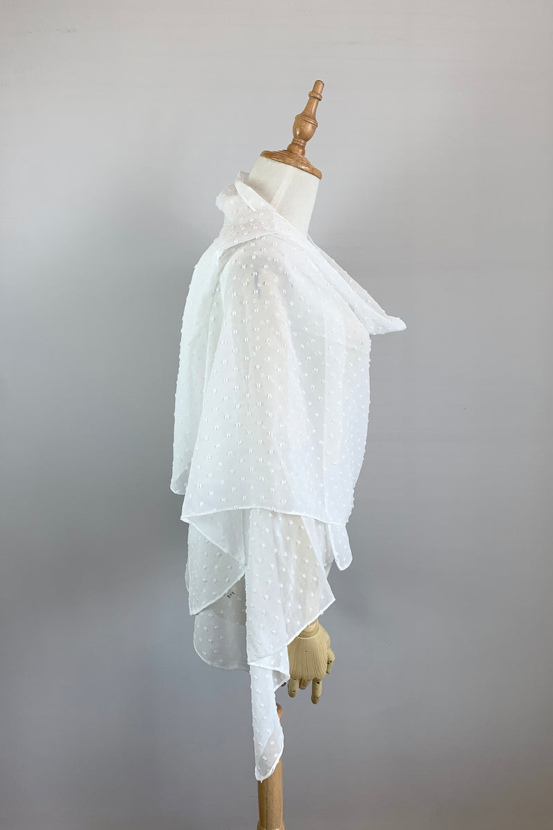 Ivory Long Scarf Cover Up (Lola Ivy08)