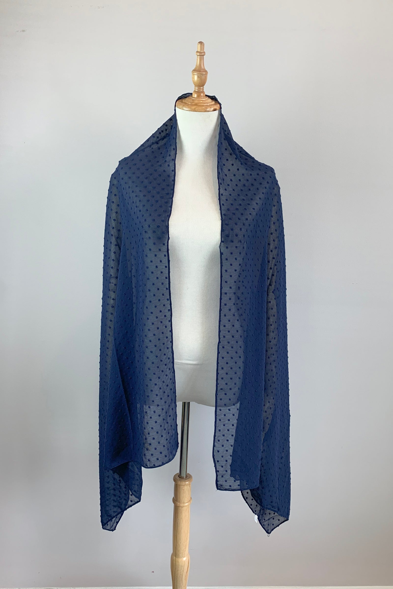 navy blue cover up for dress Navy Blue Long Scarf Cover Up – Sissily Designs
