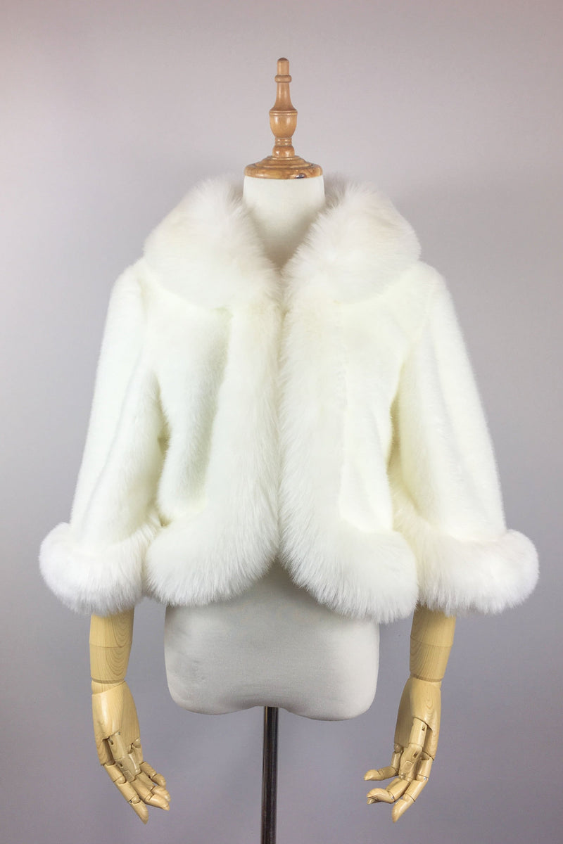 Ivory White Fur Jacket (Chole Wht01)