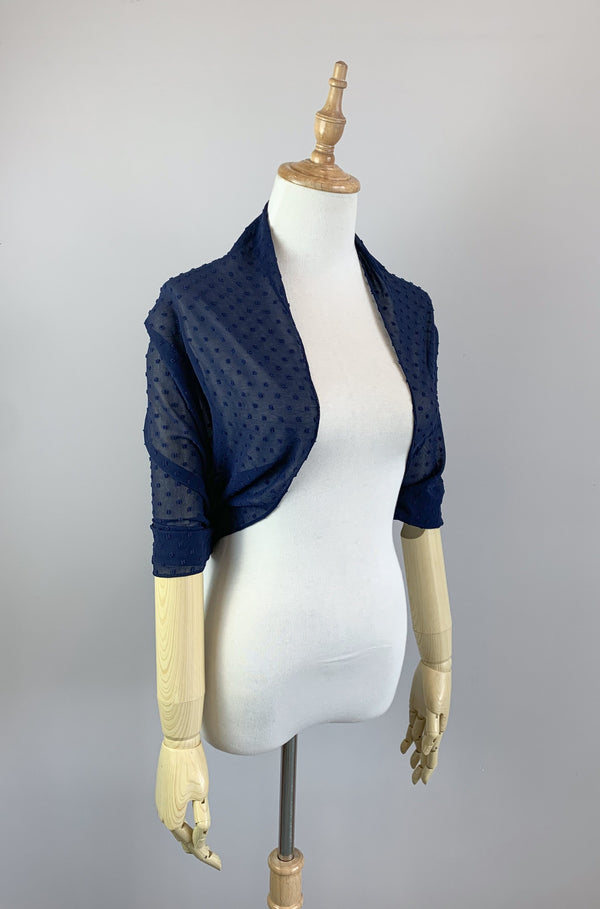 Navy Blue Long Scarf Cover Up