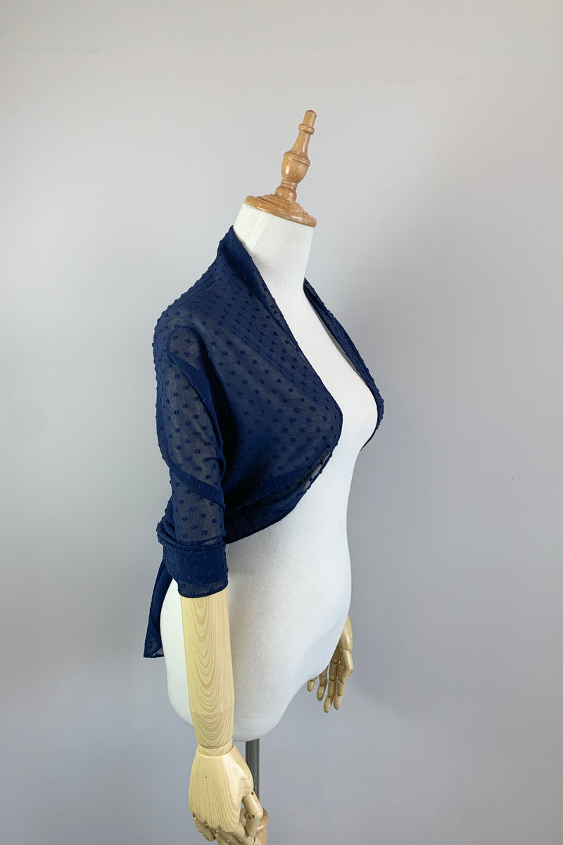 Navy Blue Long Scarf Cover Up