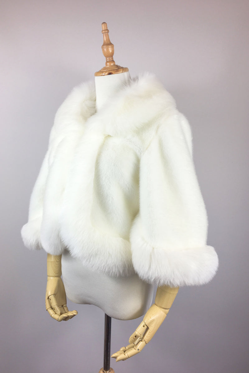 Ivory White Fur Jacket (Chole Wht01)