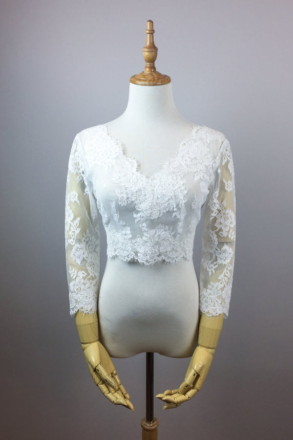 Bridal summer cover up, Lace bolero, Lace Top