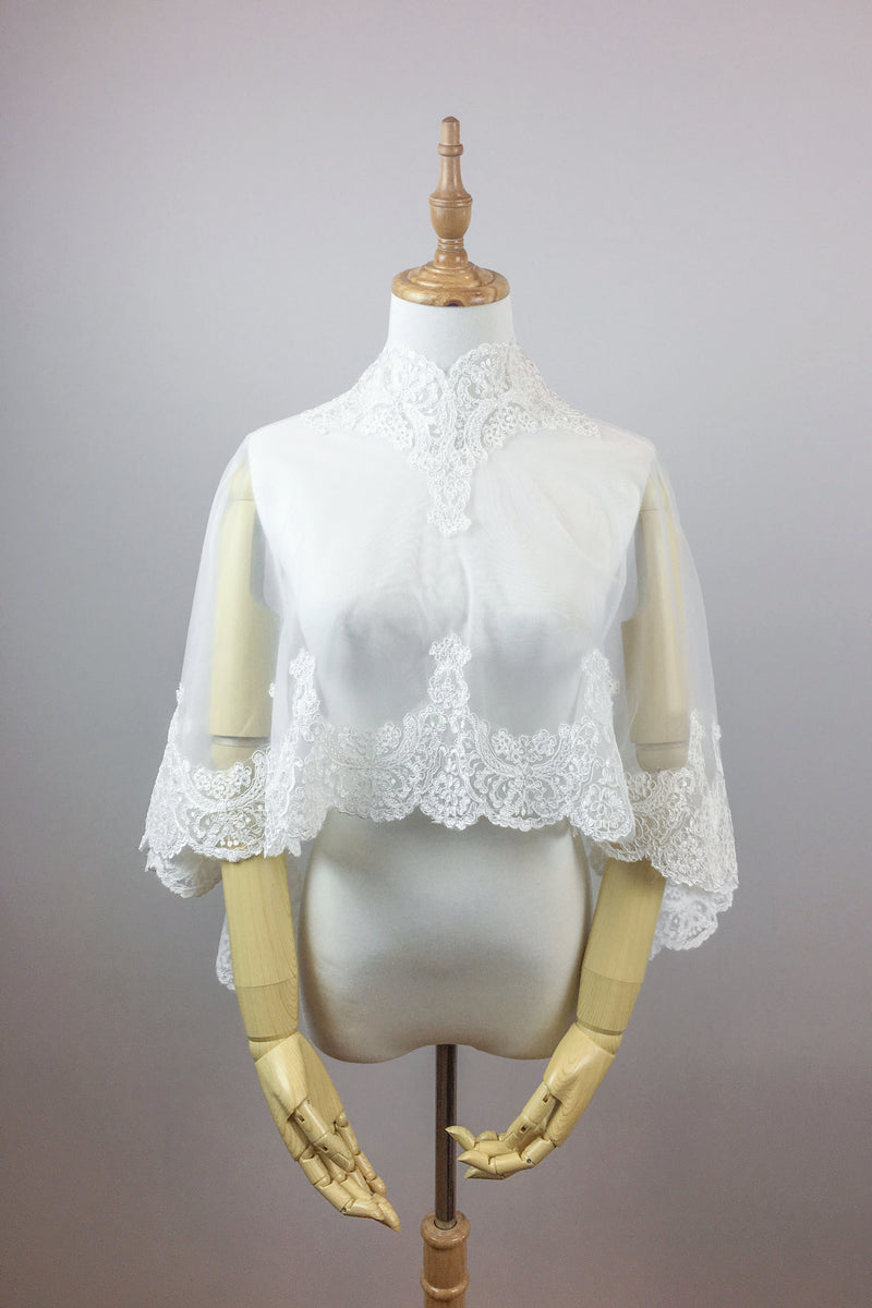 Bridal summer cover up, Lace bolero, Lace Top