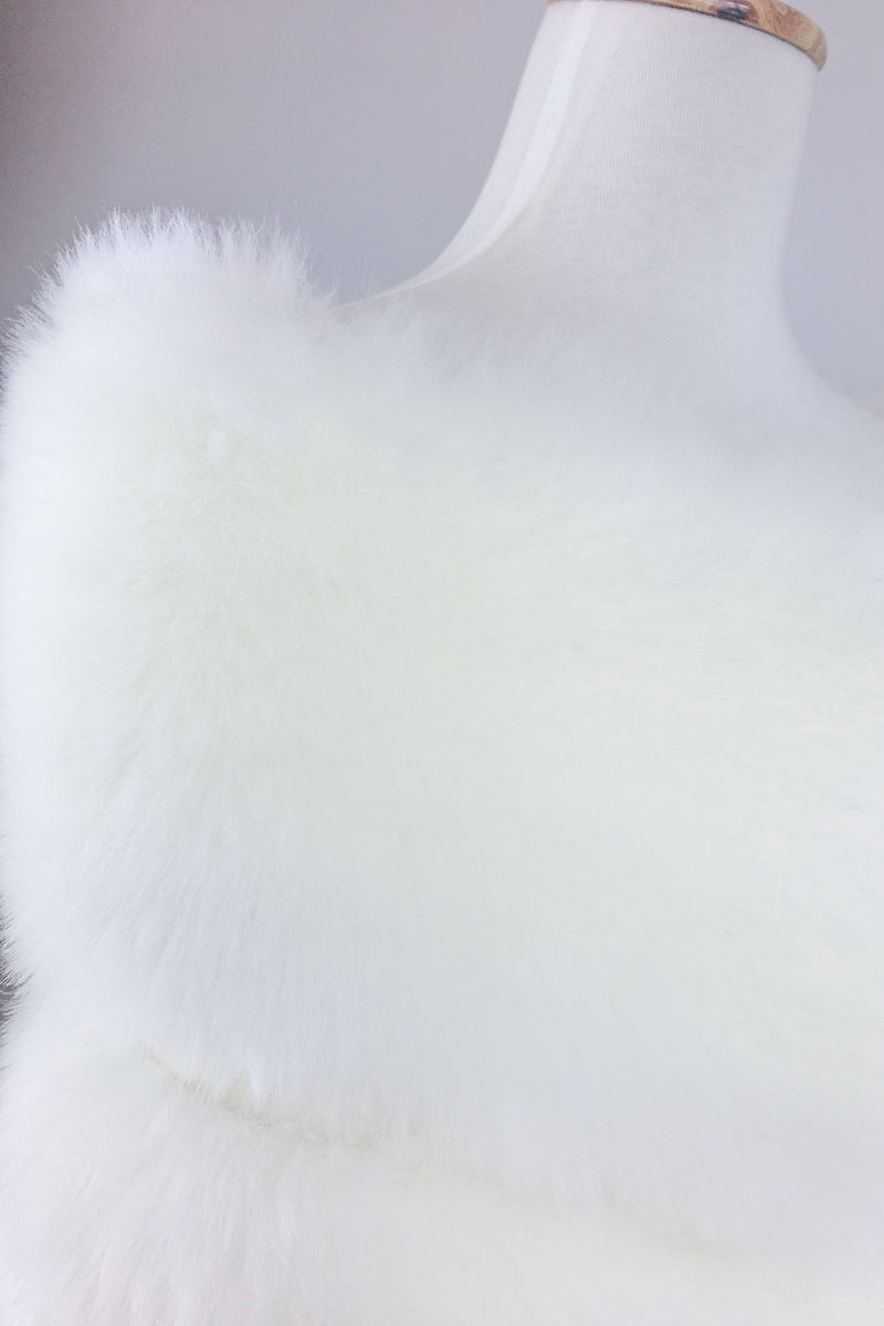 Ivory White Fur Wrap (Penelope Wht01)