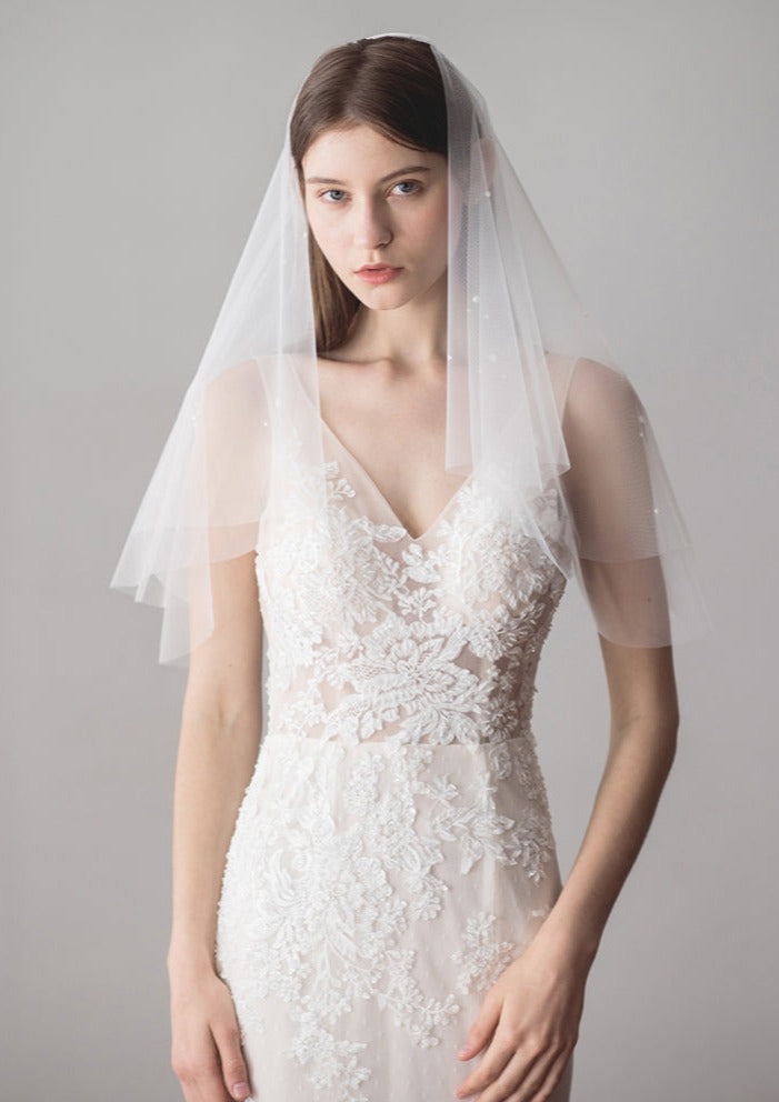 Emily | Pearl Short Veil