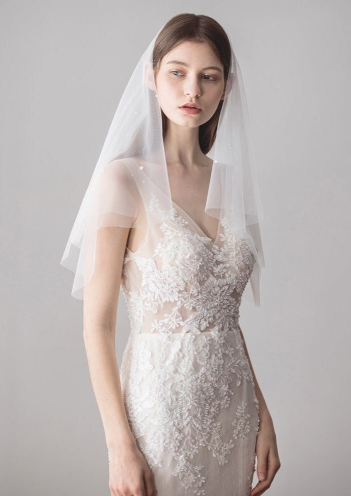 Emily | Pearl Short Veil