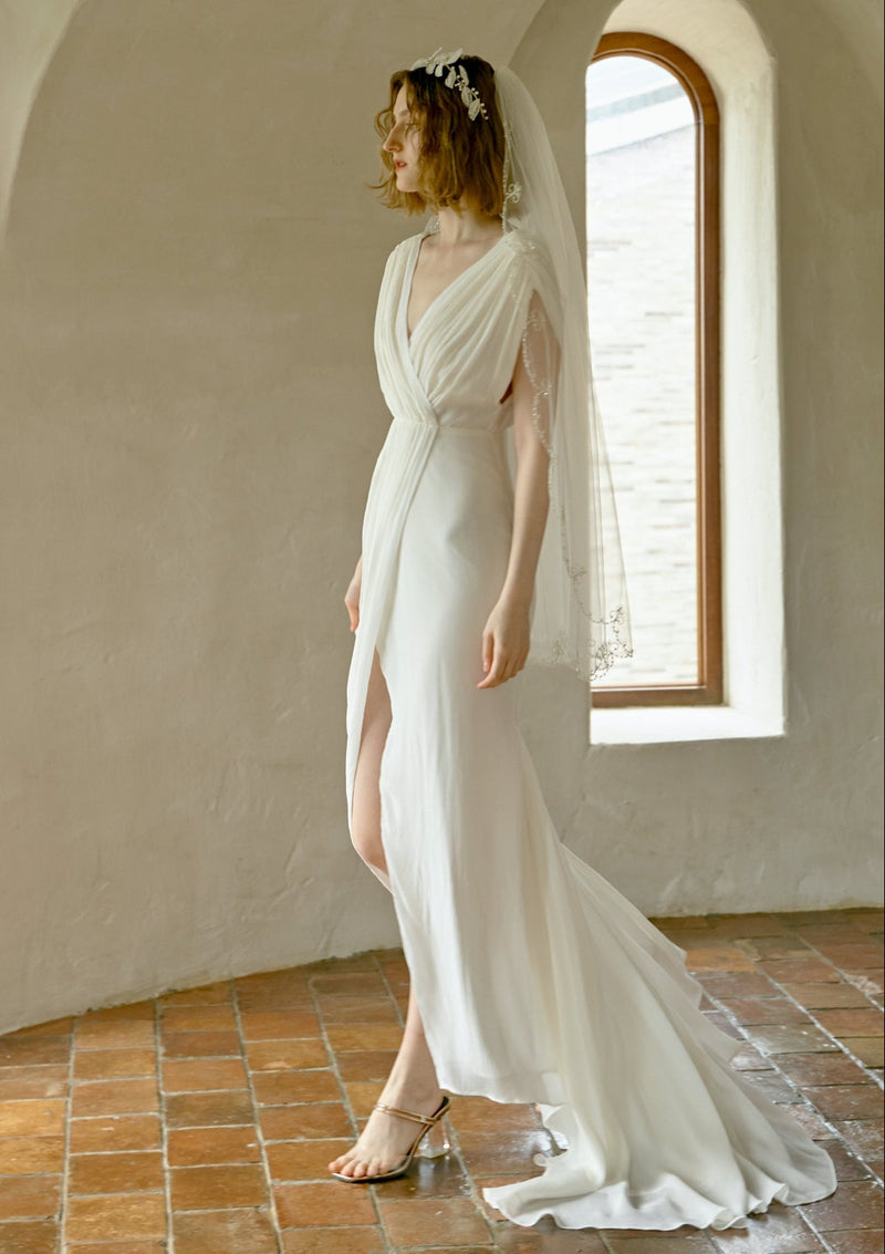 Athena Tapestry Silk Wedding Dress