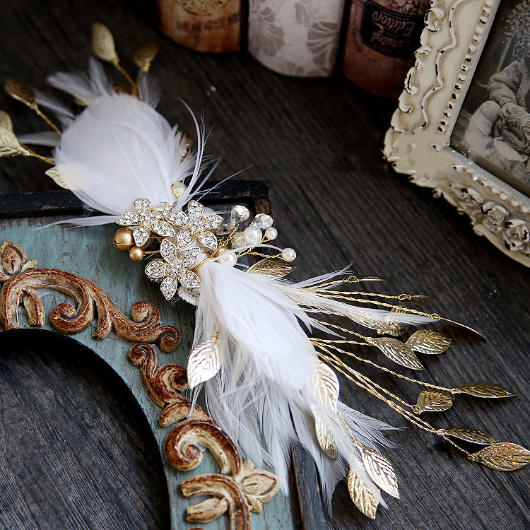 Bridal Feather Hair Clip