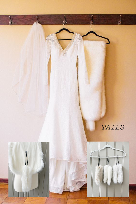 Ivory / White Fur Plus Size Bride (Lilian Ivy03)