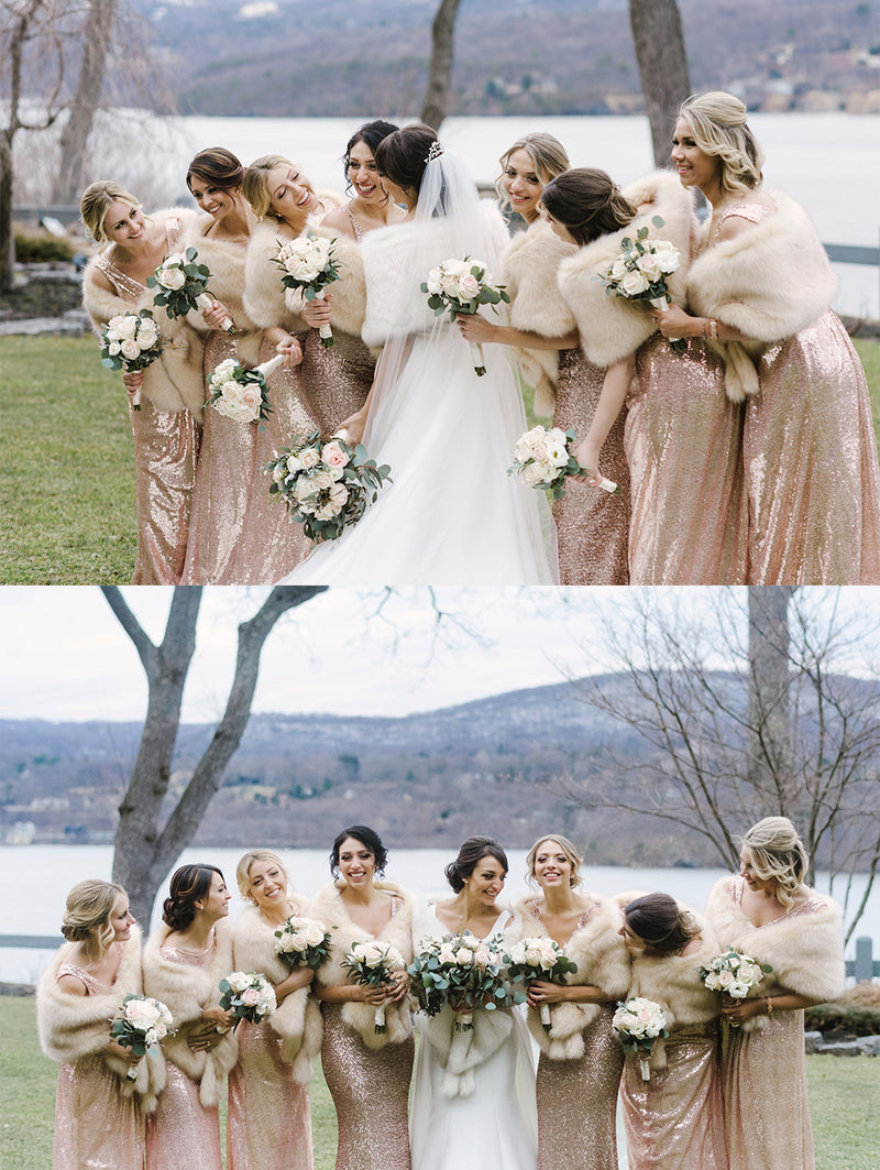 Champagne Fur Shawl (Lilian Cha03)