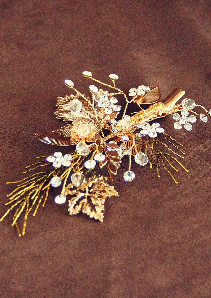 Gold Bridal Hair Pin
