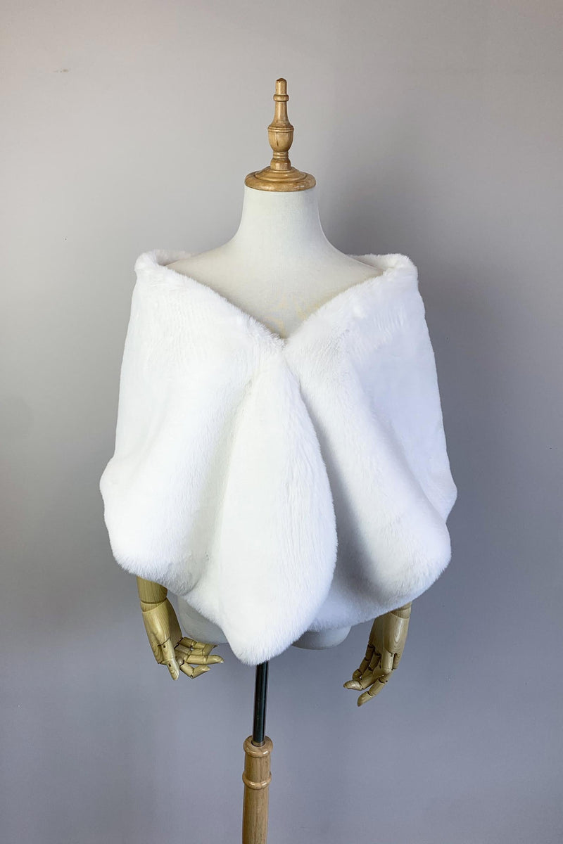 White Fur Shawl (Butterfly Wht05)