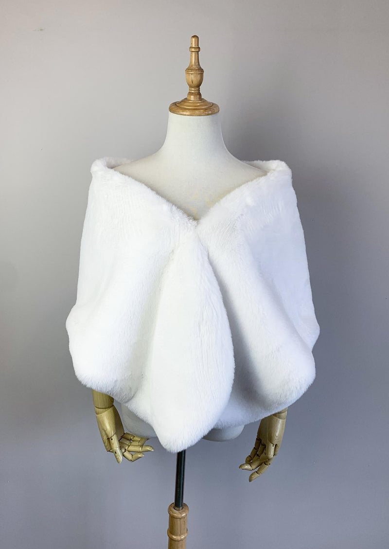 White Fur Shawl (Butterfly Wht05)