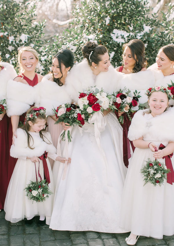 Bridesmaids IVORY / WHITE BRIDAL WEDDING FAUX FUR SHAWLS / WRAPS / CAP Sissily Designs Bridesmaids IVORY / WHITE BRIDAL WEDDING FAUX FUR SHAWLS / WRAPS / CAP Sissily Designs